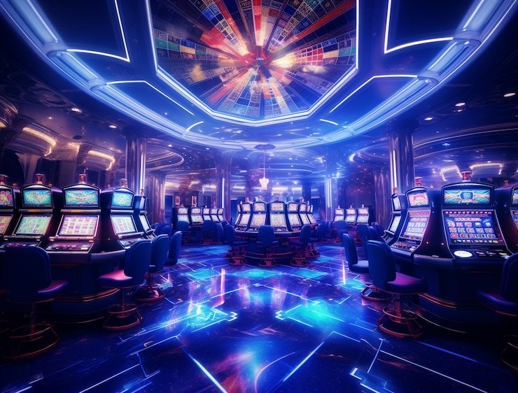 Antarmuka permainan Gaple Online di desa 4d dengan papan permainan digital dan kartu domino